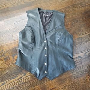 Vintage Wilson's The Leather Experts Leather Vest size Large